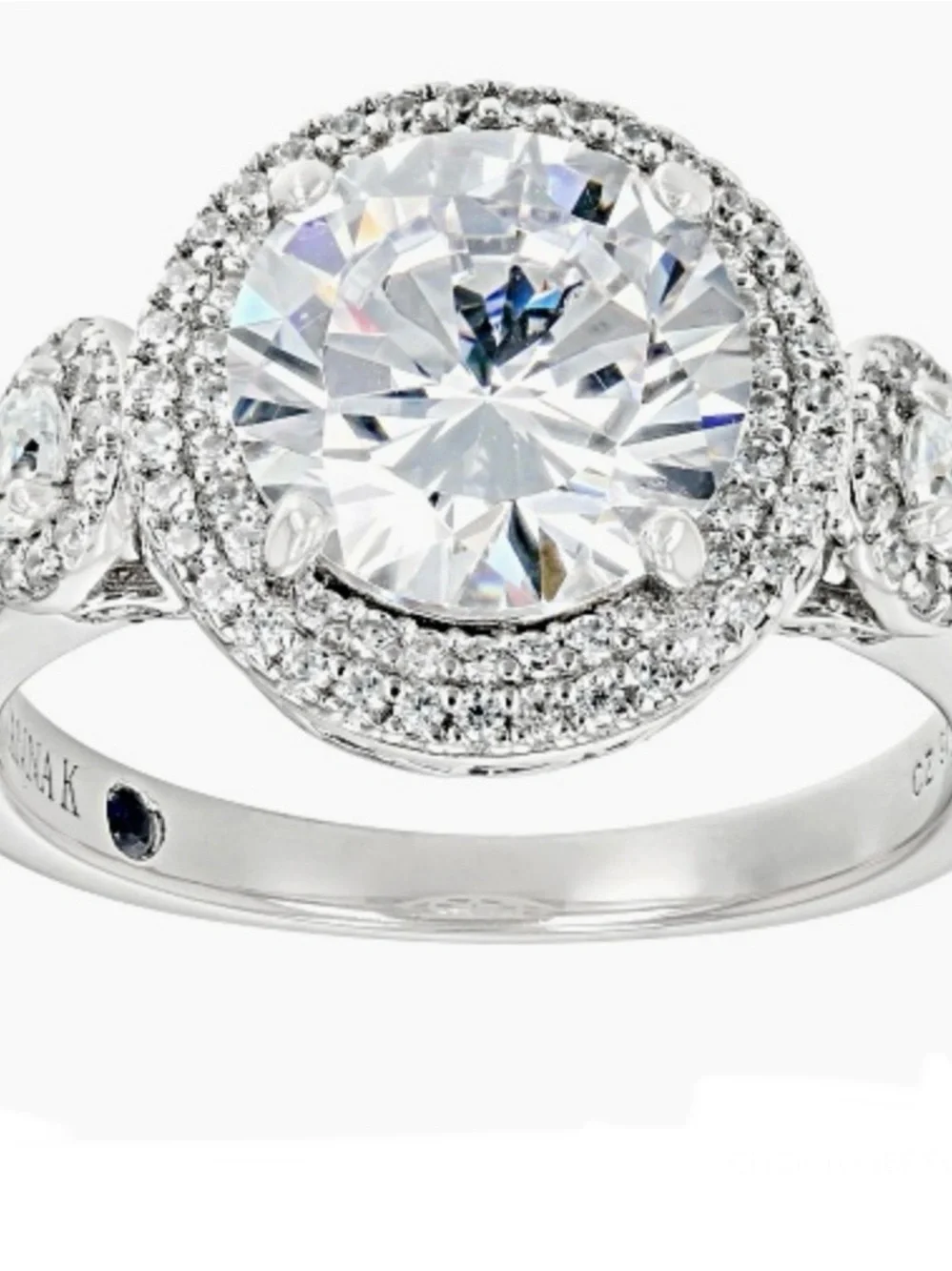 🌸JTV26 - Vanna K - STUNNING -White Cubic Zirconia Platineve Ring 💎🛍️